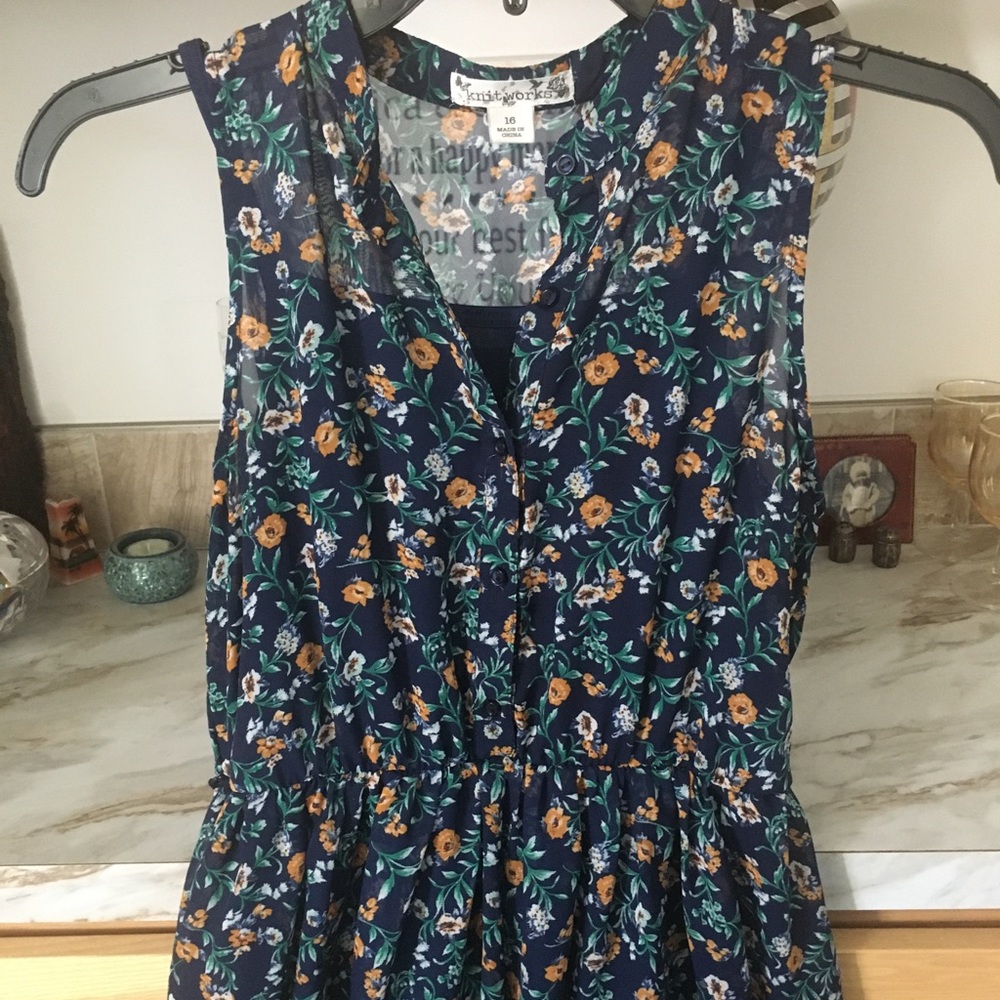 Girls size 16 Knit works Dress (jacket sold separately)